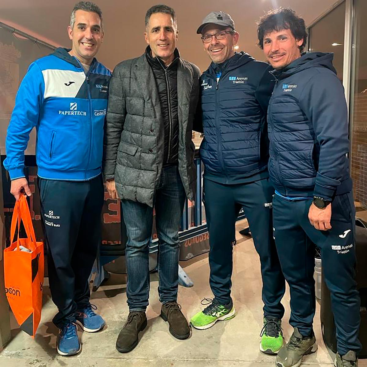 Roberto, Álvaro y Sevillano se desplazaron a Calatayud para disputar la Aragón Bike Race y conocer a Miguel Indurain