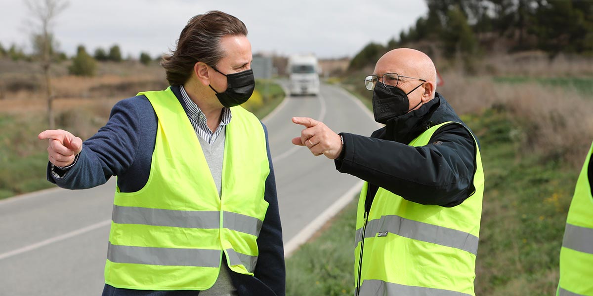 El consejero Ciriza anuncia la licitación de las obras de mejora de la carretera que une Caparroso, Mélida y Rada por importe de 12,8 millones de euros 2