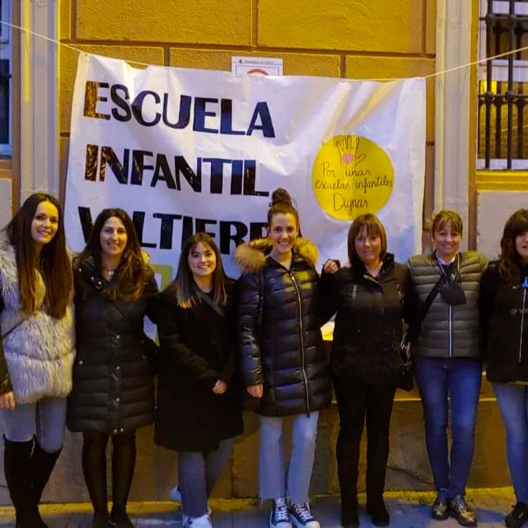 Concentración en Valtierra por unas escuelas infantiles dignas 1