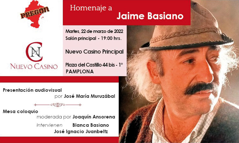Cartel anunciando el homenaje