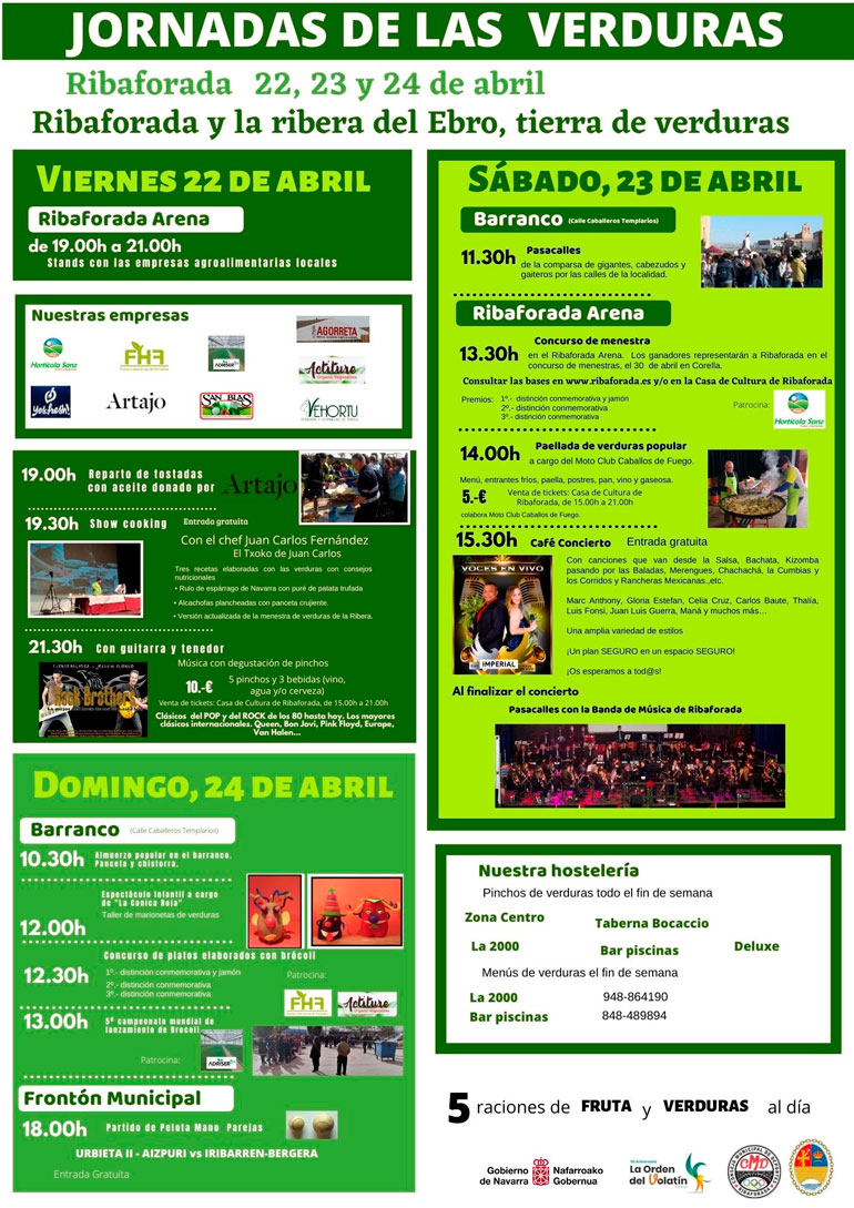 JORNADAS DE LA VERDURA 2022 RIBAFORADA