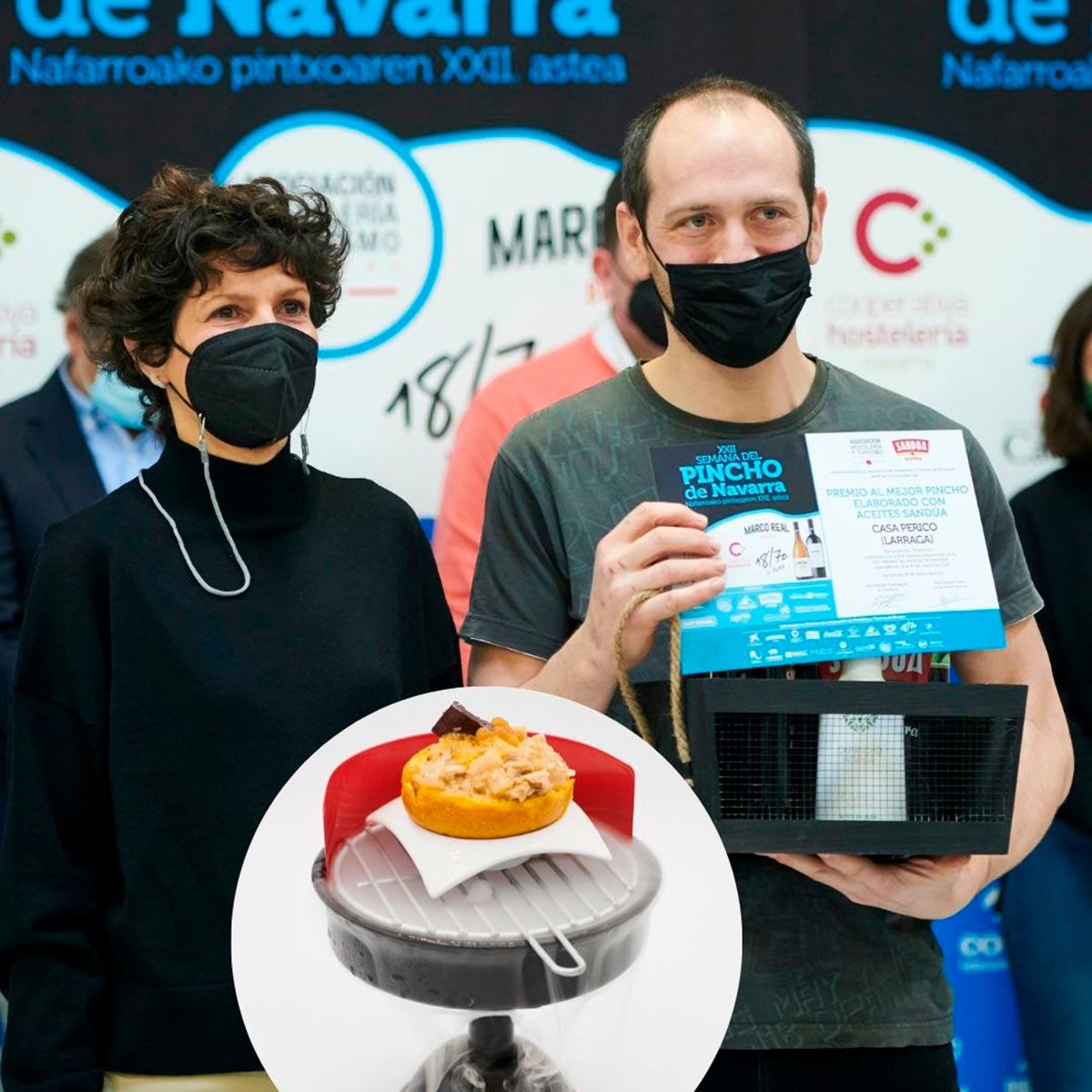 Casa Perico en Larraga resultó ganador del Premio Sandúa en la XXII Semana del Pincho