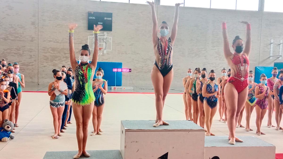 buenos puestos para la gimnasia tudelana en los Juegos de Navarra