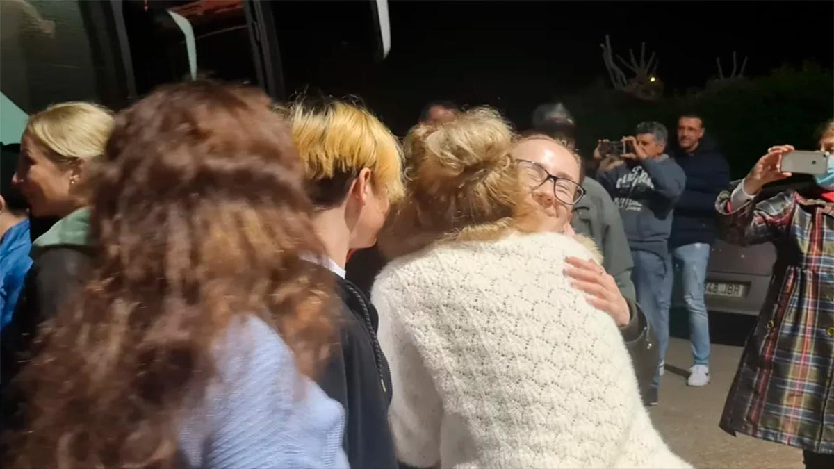 Llegada de refugiados ucranianos a Tarazona