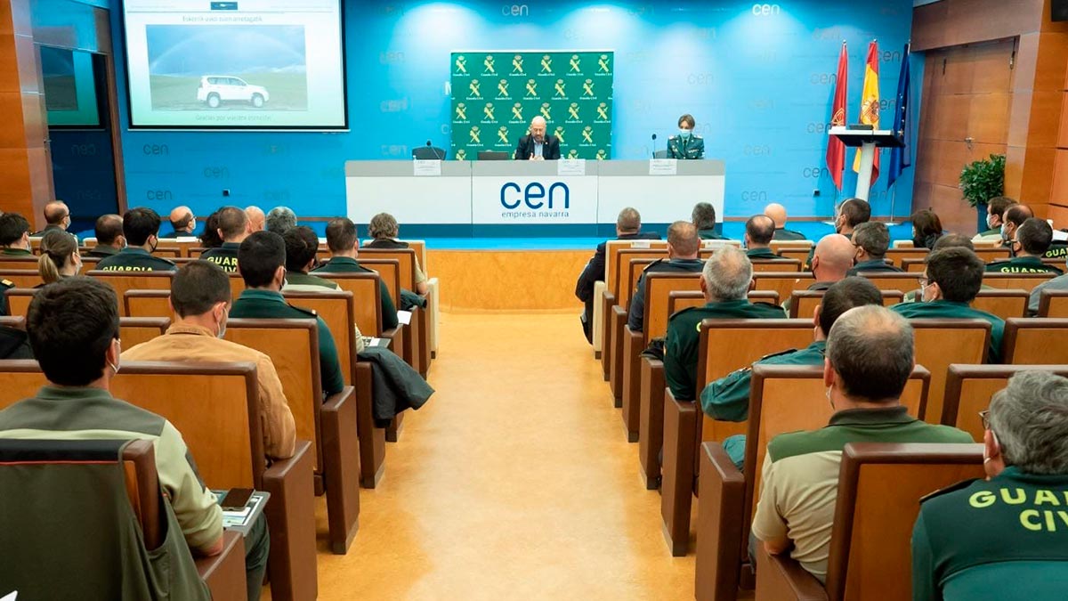 primera Jornada de Colaboración de Guarderío de Medio Ambiente y el Servicio de Protección a la Naturaleza de la Guardia Civil de Navarra.