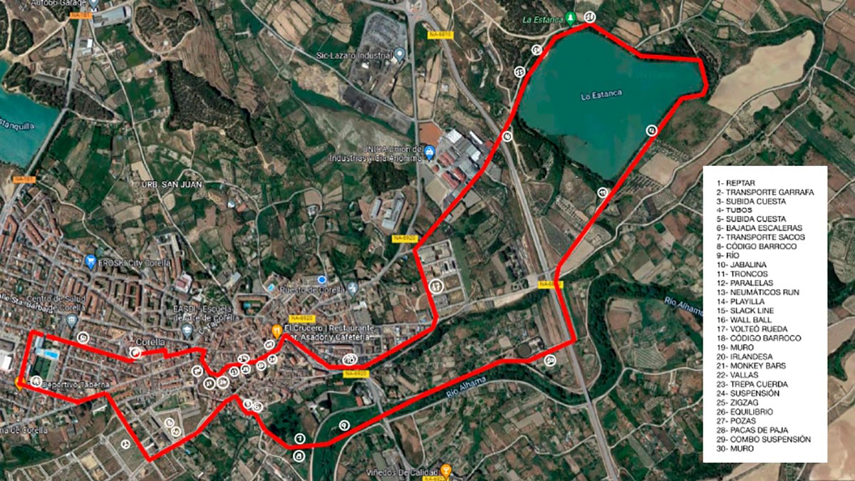 Mapa Barroco Race
