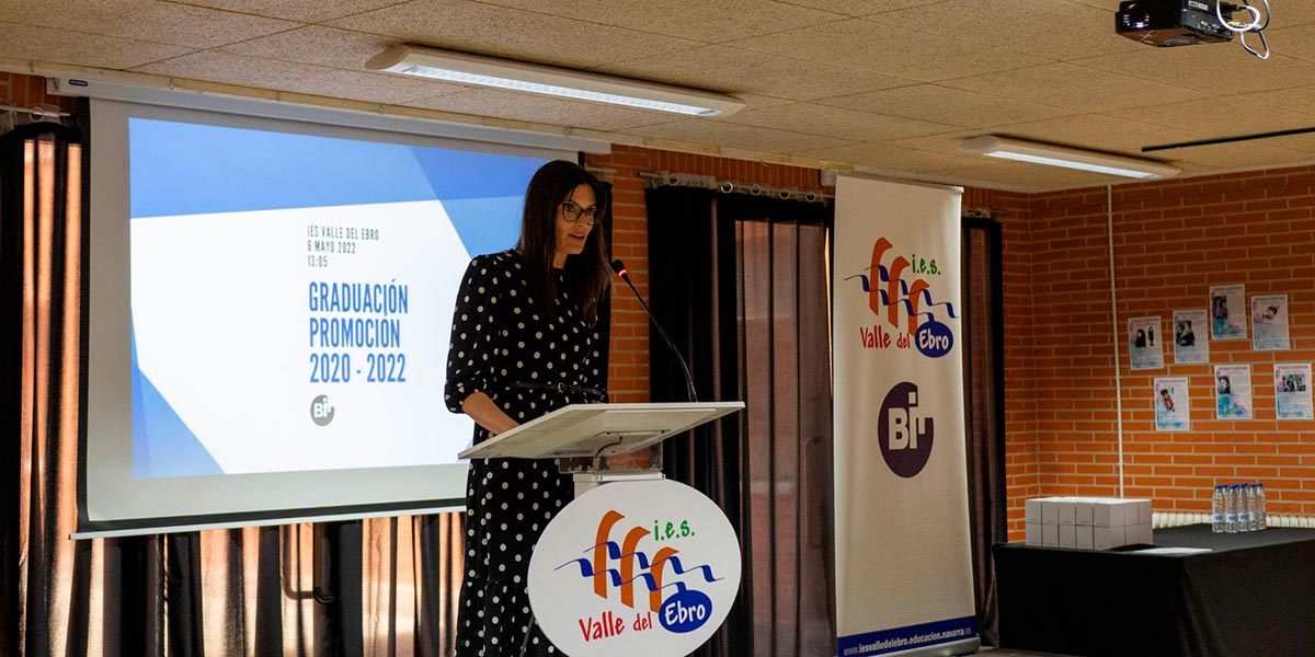 Graduación del los alumnos del IES Valle del Ebro Bachiller I+