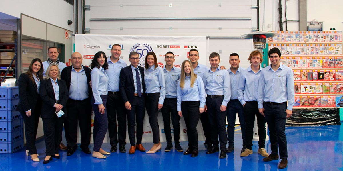 Equipo de Impotusa en la celebración de su 50º aniversario