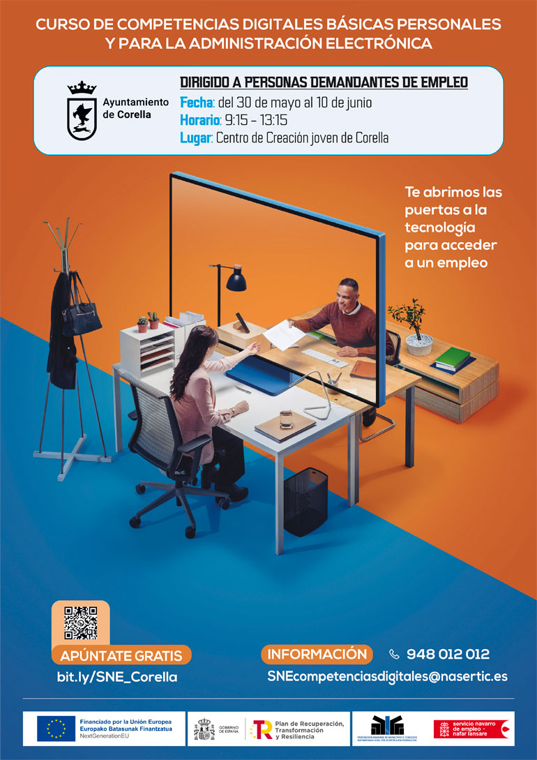 Cartel Corella Mayo 2022 Competencias digitales básicas