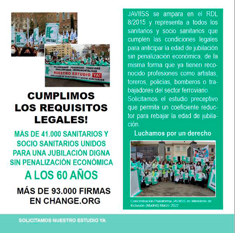 Presentación oficial de la plataforma JAVIISS, Jubilación Anticipada Voluntaria en Instituciones Sanitarias y Sociosanitarias en Tudela