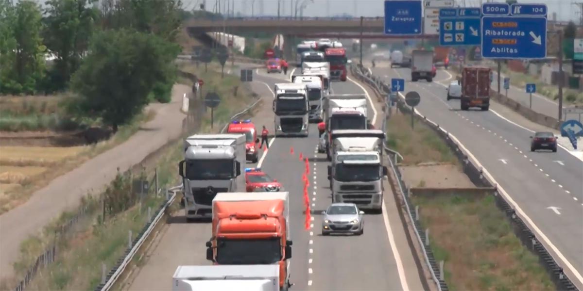 Policía Foral accidente A-68 2