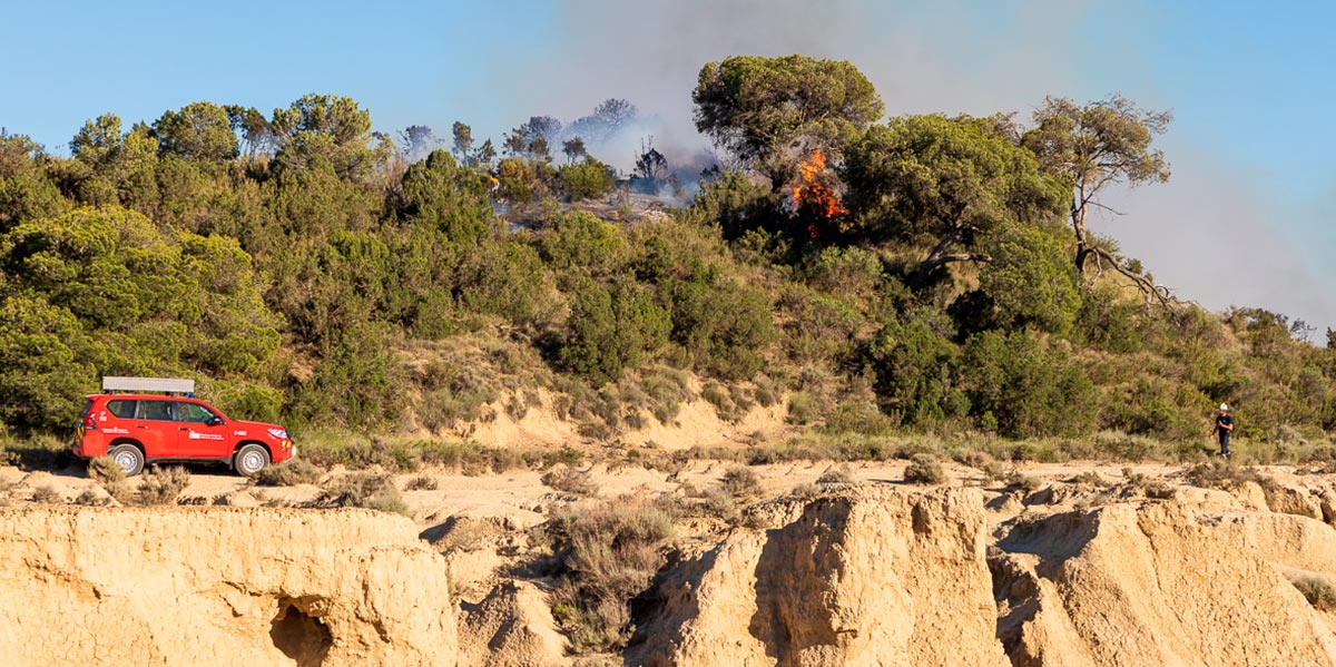 Bardenas incendio Eguaras 2022 4