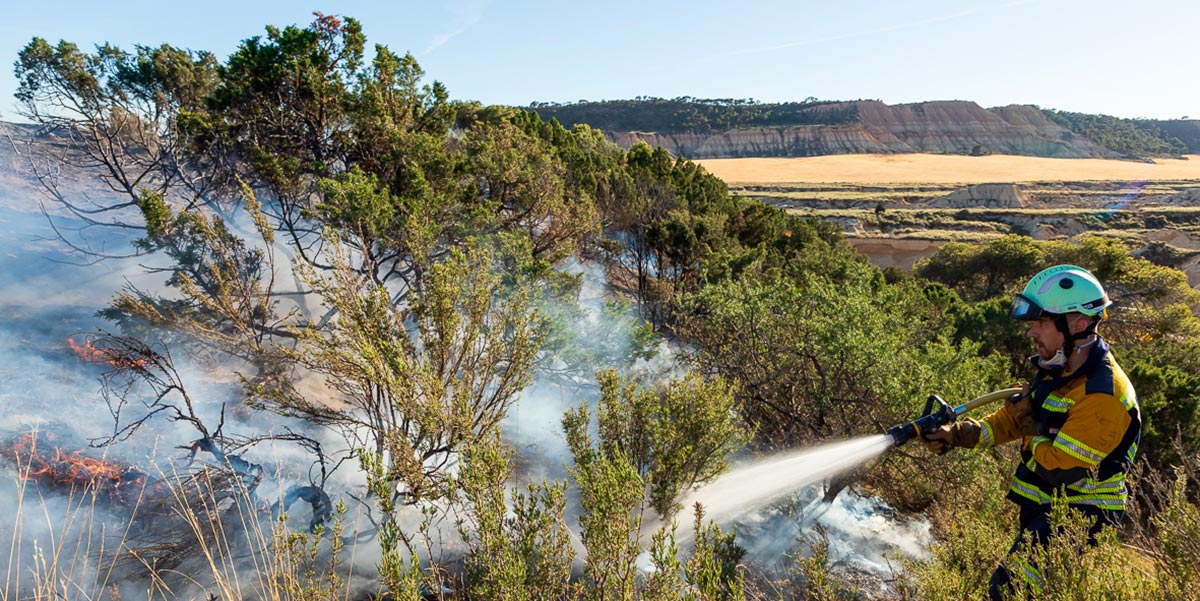 Bardenas incendio Eguaras 2022 7