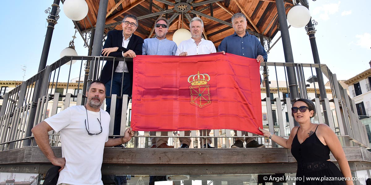 Eduardo López Dóriga (presidente de SCN), César Lizar; Ignacio Escribano y José Luiz Pérez Lizar (coordinador SCN en Tudela); José Manuel García y Patricia Alegría
