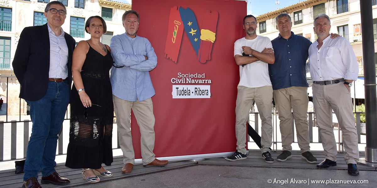 Eduardo López Dóriga (presidente de SCN); Patricia Alegría; César Lizar; José Manuel García; José Luis Pérez Lizar (coordinador SCN en Tudela) e Ignacio Escribano