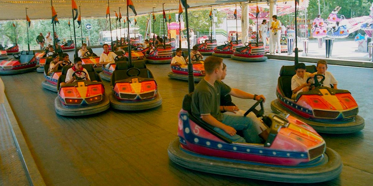 Autos de choque en las Fiestas de Santa Ana
