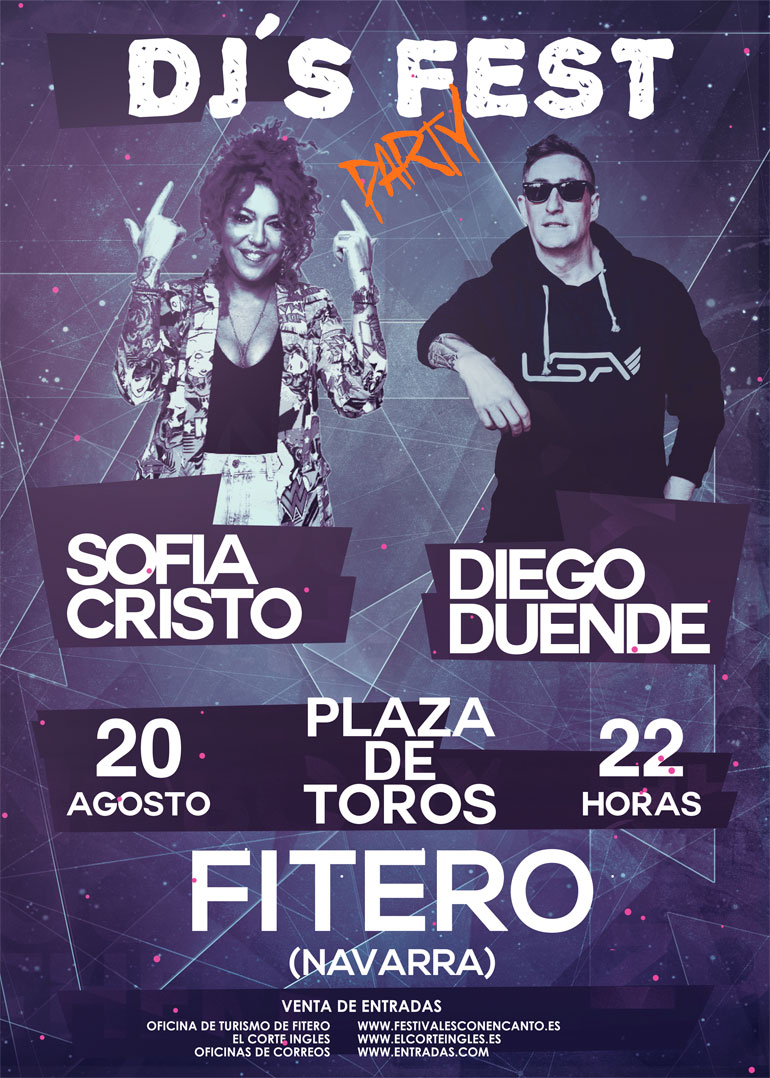 DJ Fest con Sofía Cristo y Diego Duende
