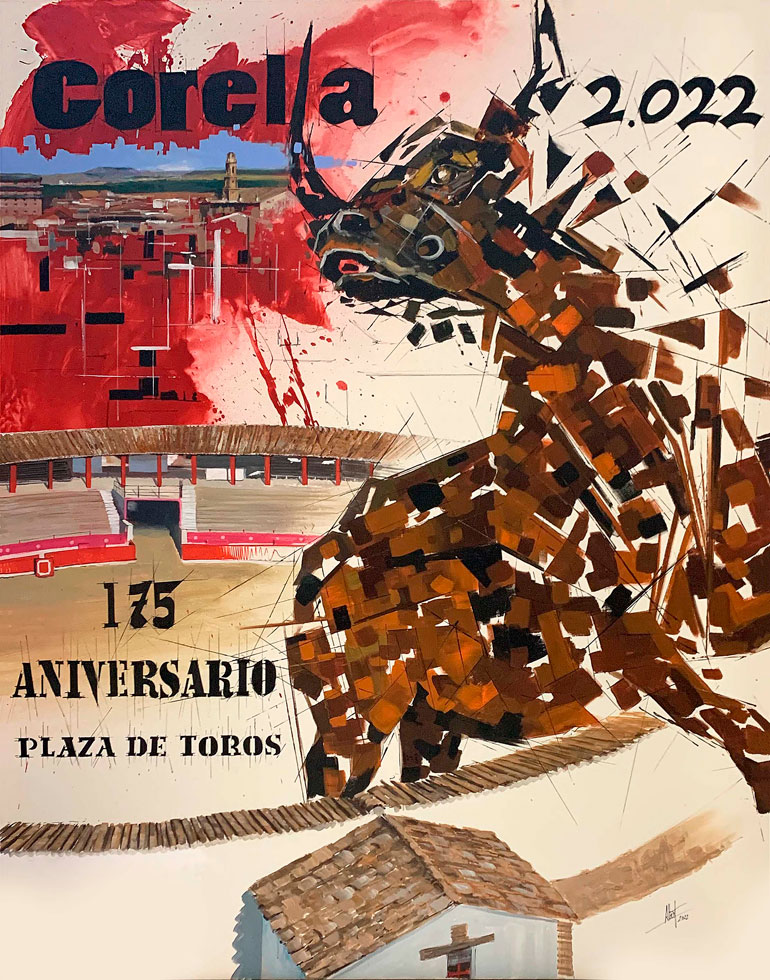 Cartel de los festejos taurinos de Corella para las Fiestas de San Miguel 2022