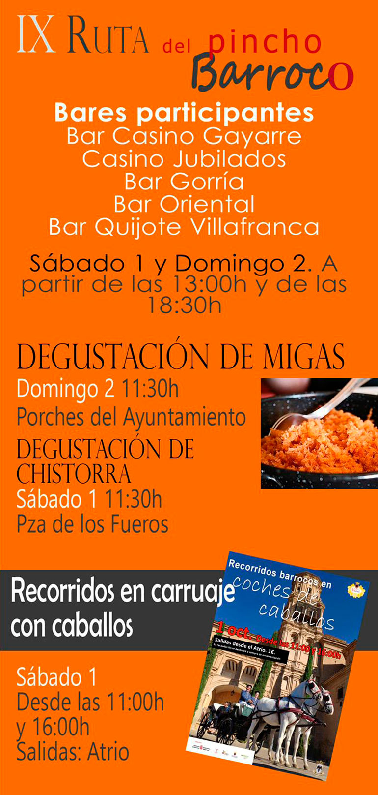IX Rurta del pincho barroco