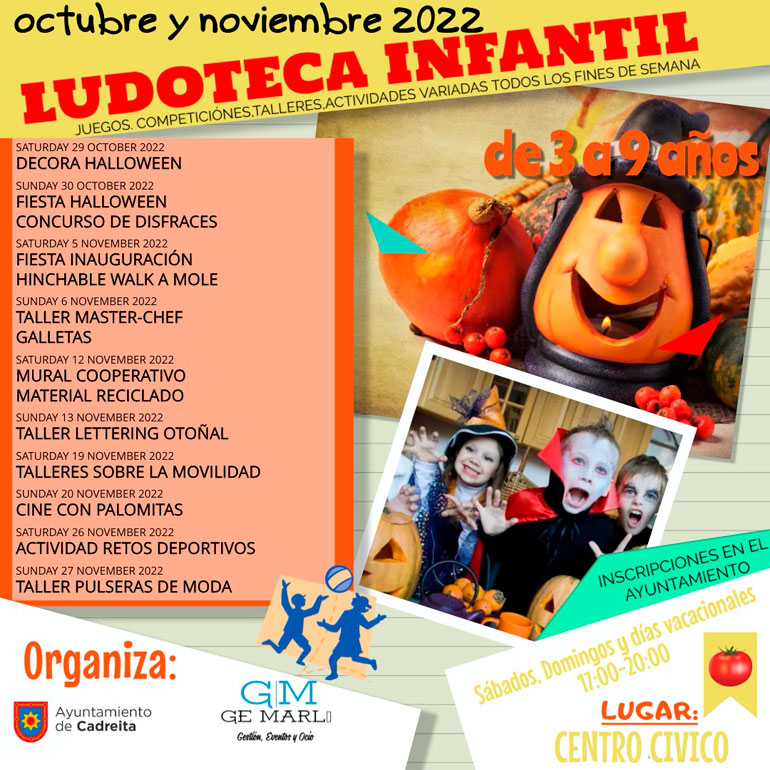 Halloween 2022 en Cadreita ludoteca infantil