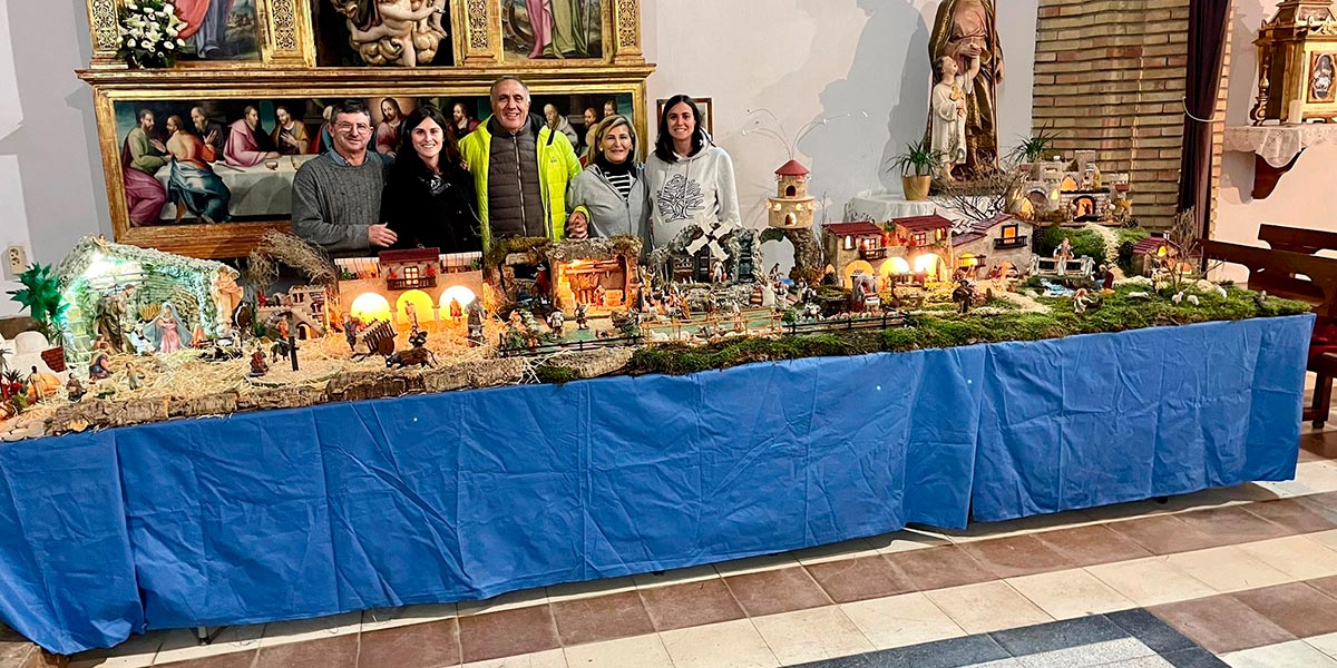 Belen 2022 23 Belén en la iglesia de Cadreita