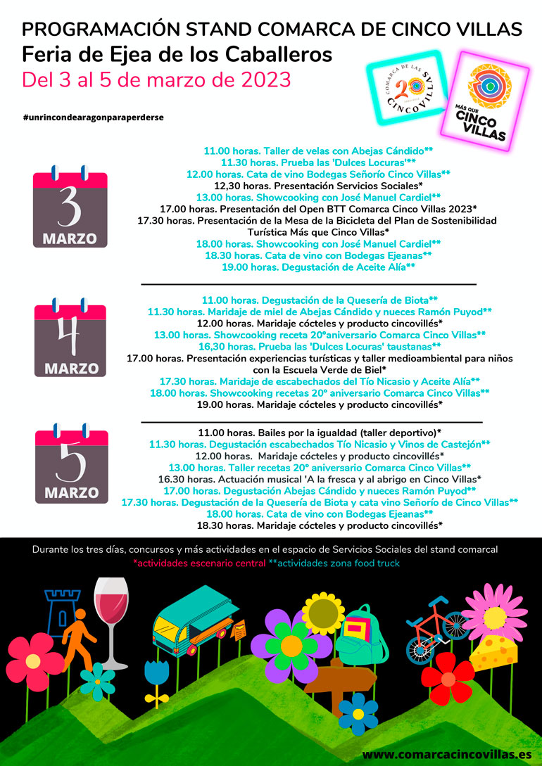 17ª Feria de Ejea 2023 stand Comarca Cinco Villas
