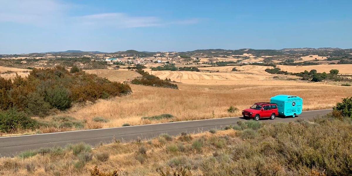 La food truck de la Comarca de Cinco Villas también puso rumbo a Pamplona