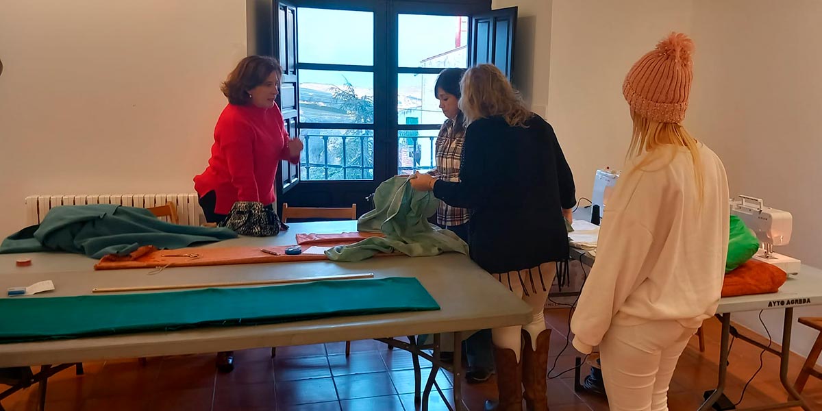 Taller de costura medieval en Ágreda 1