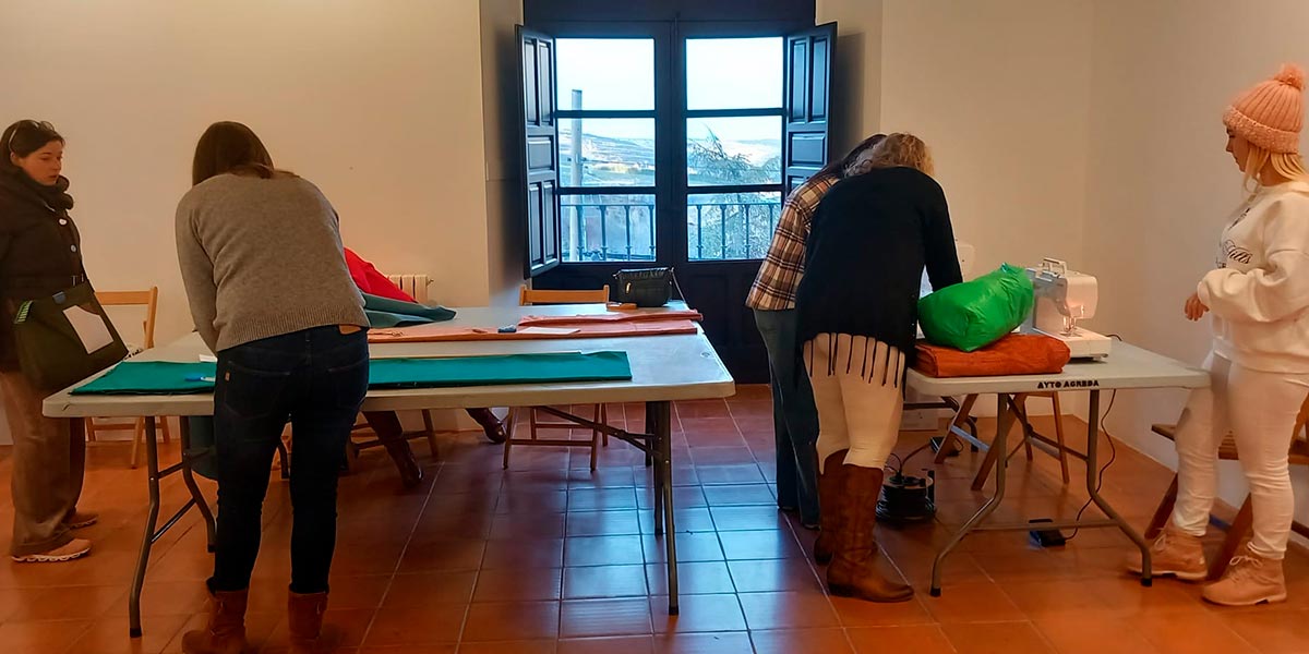 Taller de costura medieval en Ágreda 2