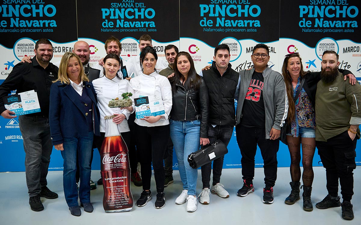 Semana del Pincho de Navarra 2023 ORO PLATA BRONCE ANA BERIAIN PRESIDENTA AEHN