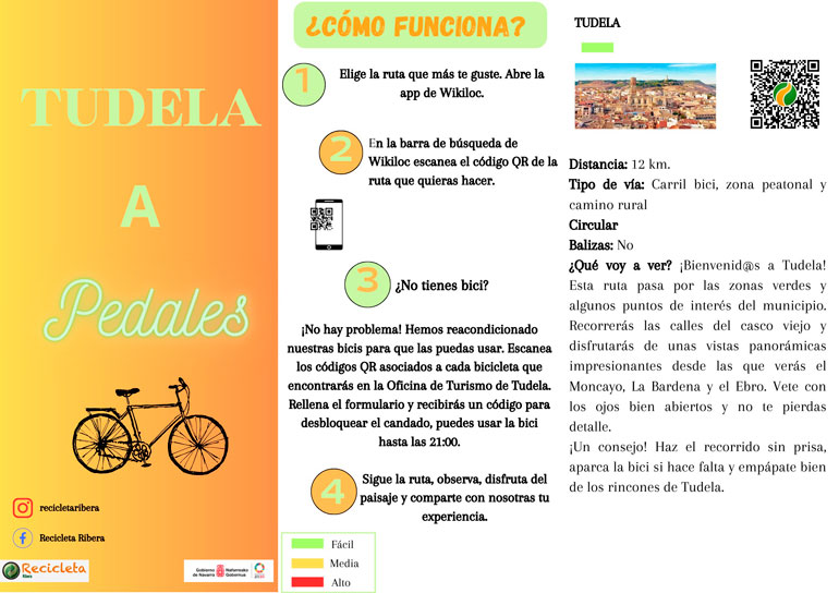 Recicleta Ribera Tudela a pedales 1