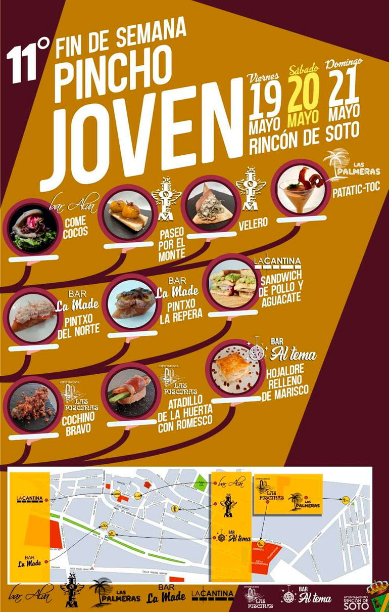XI Fin de semana ‘Pincho Joven’ 2023 en Rincón de Soto pinchos