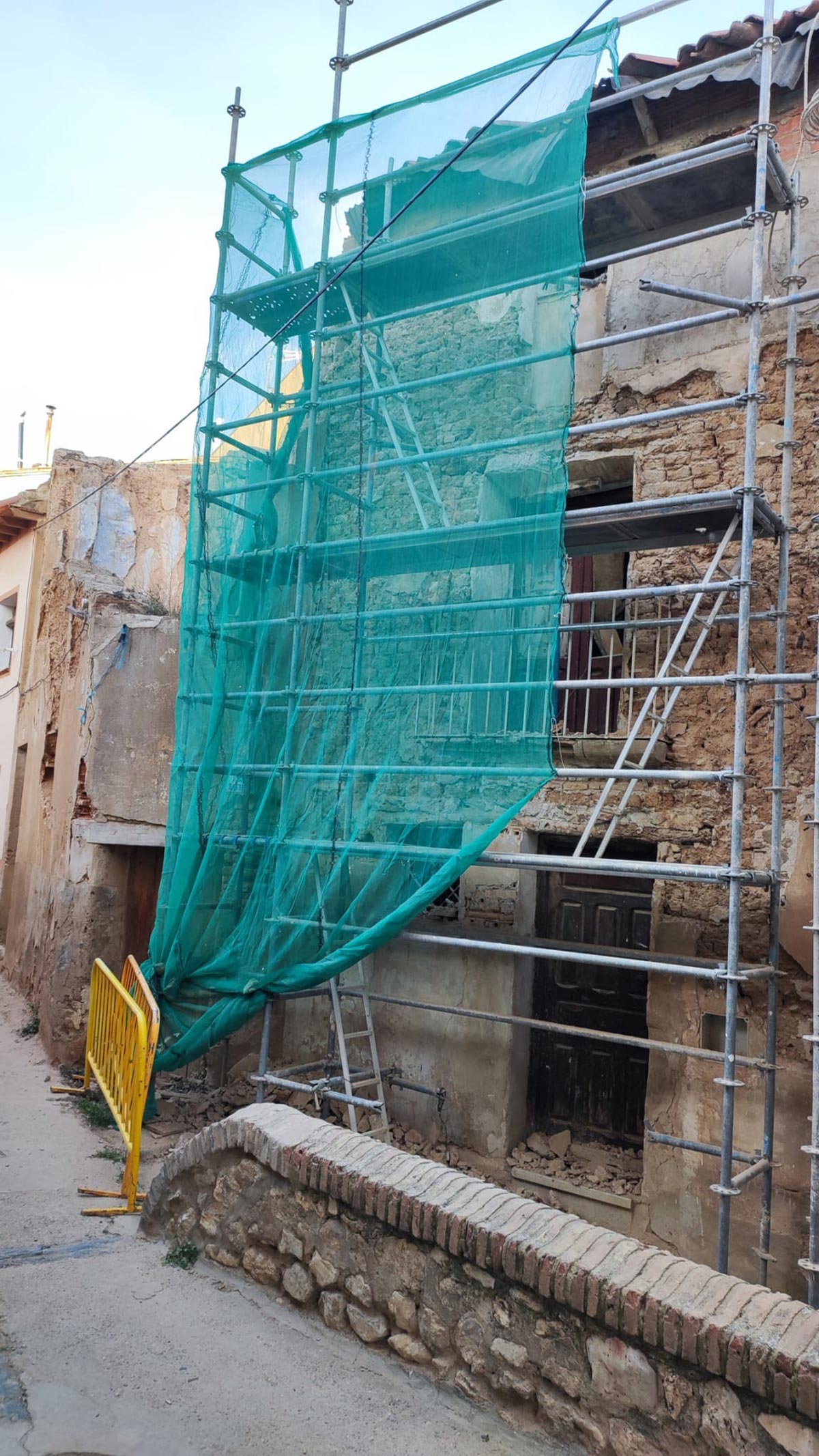 Tarazona Obras actuales de ejecución subsidiaria en Calle San Niñer 3