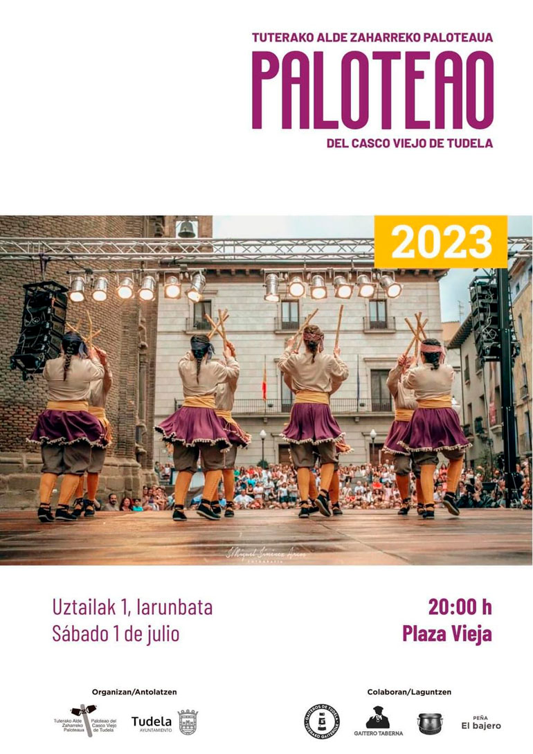 Fiestas de San Pedro 2023 en Tudela Paloteado