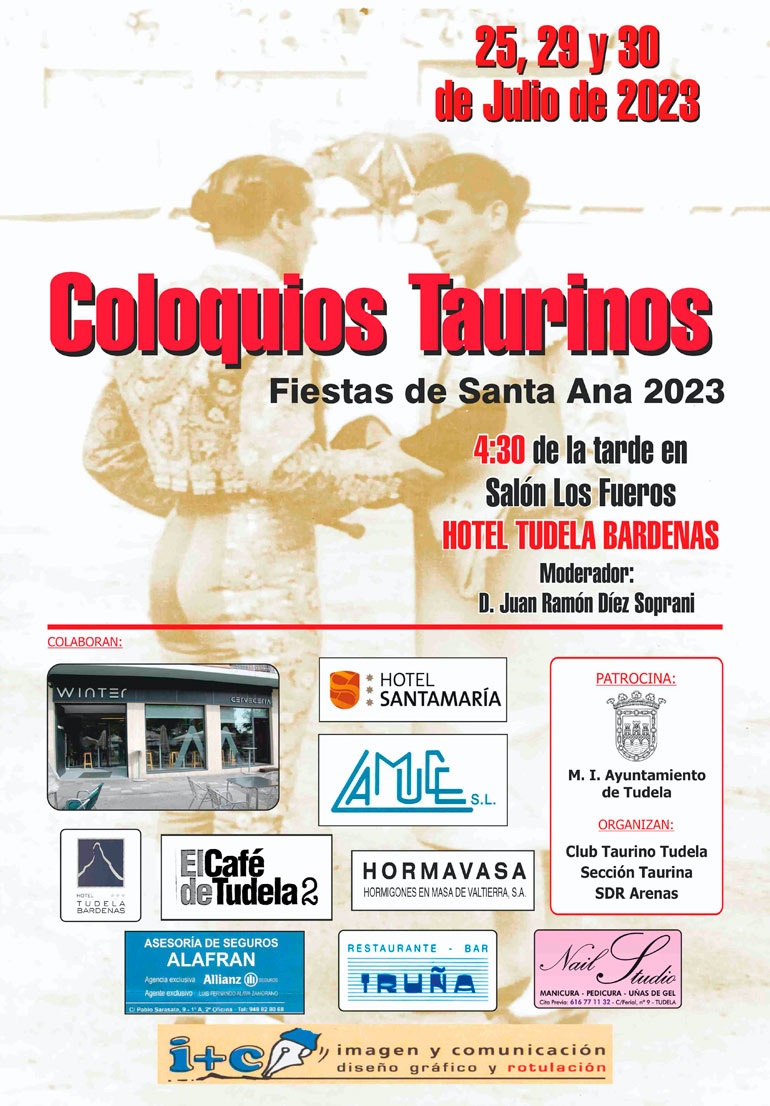 Club Taurino Tudela coloquios charlas taurinas 2023