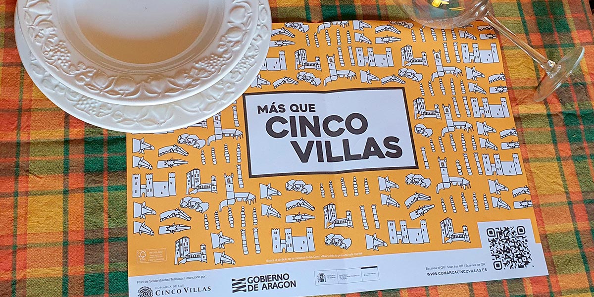 Cinco Villas salvamanteles QR