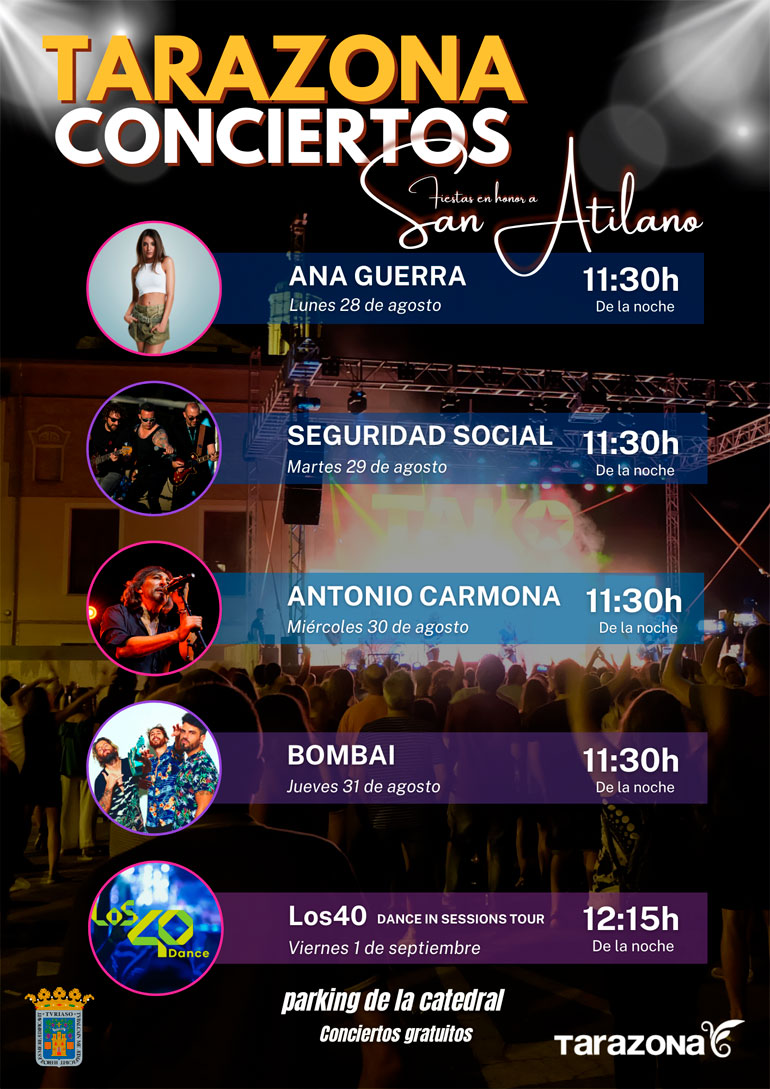 Conciertos Fiestas Tarazona 2023