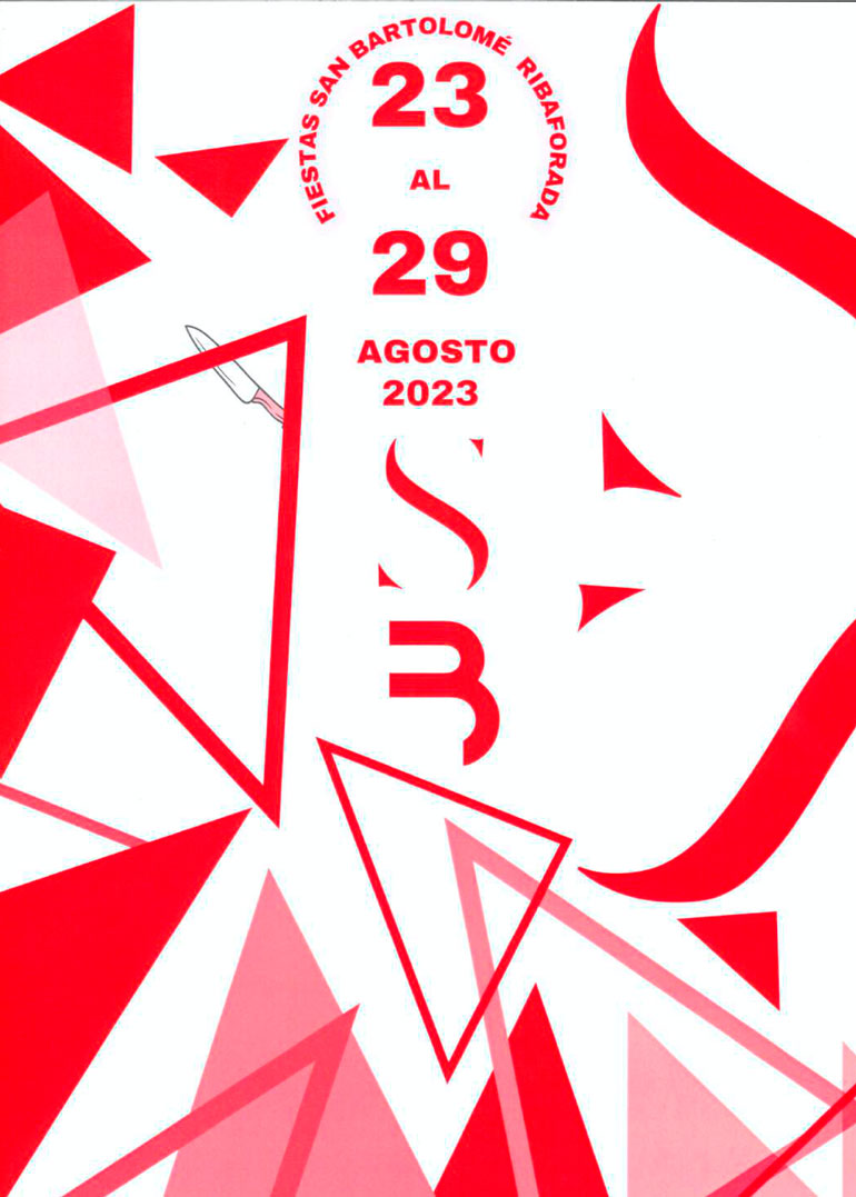 Programa de las Fiestas patronales en honor a San Bartolomé 2023 en Ribaforada