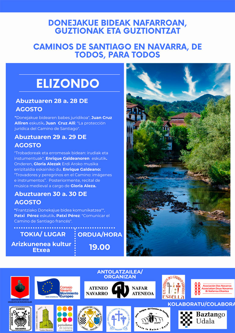 Ciclo ‘Caminos de Santiago en Navarra, de todos, para todos’ en ELIZONDO