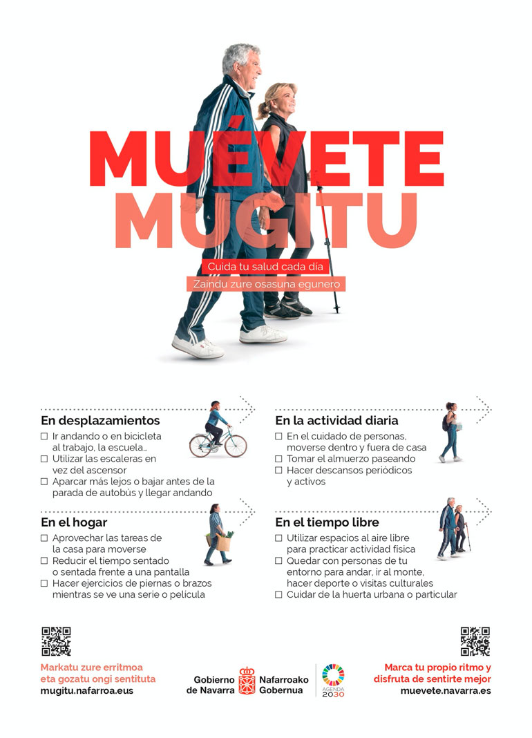 Cartel de la campaña Muévete-Mugitu