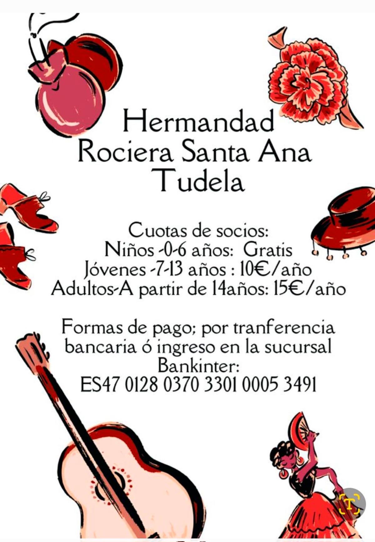 Hermandad Rociera Santa Ana Tudela socios