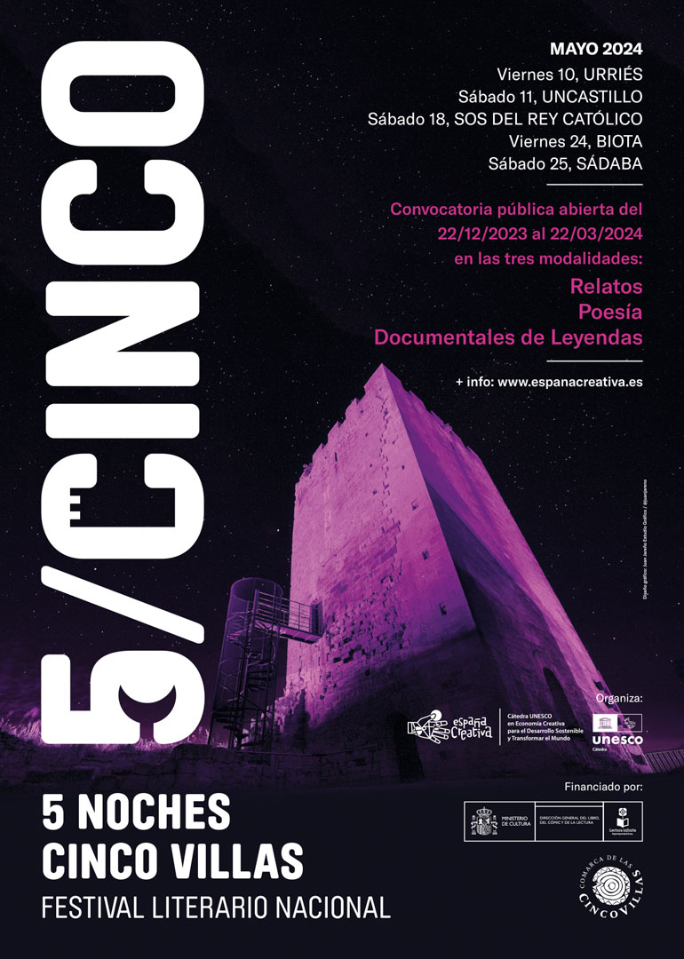 I Festival literario nacional ‘5 Noches Cinco Villas’ 2024 en Cinco Villas