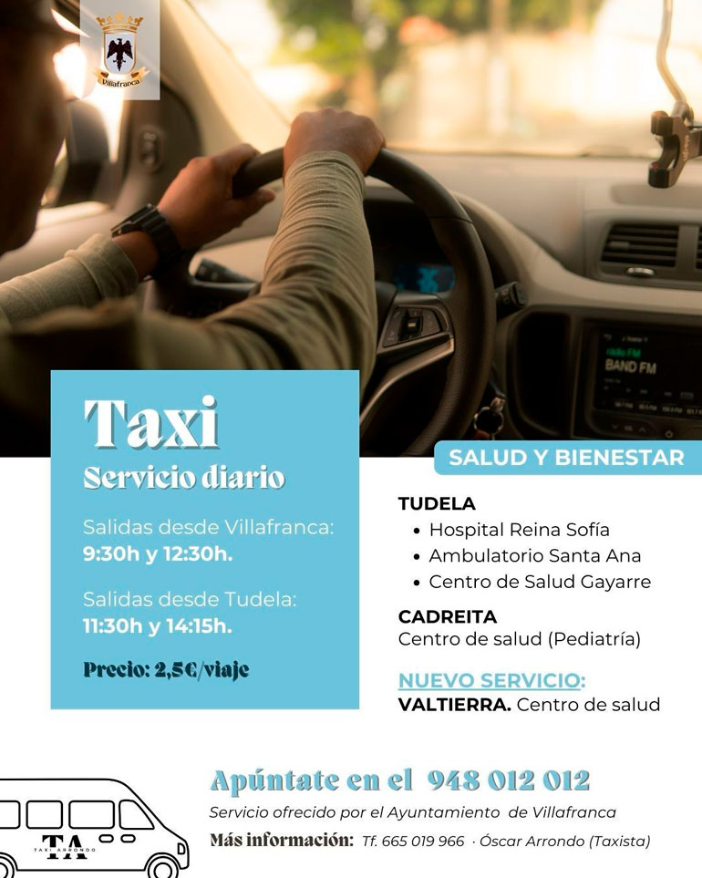 Nueva parada del taxi en el centro de salud de Valtierra