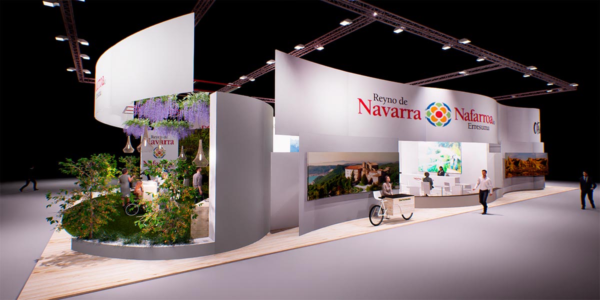 Recreación del stand de Navarra en FITUR 3