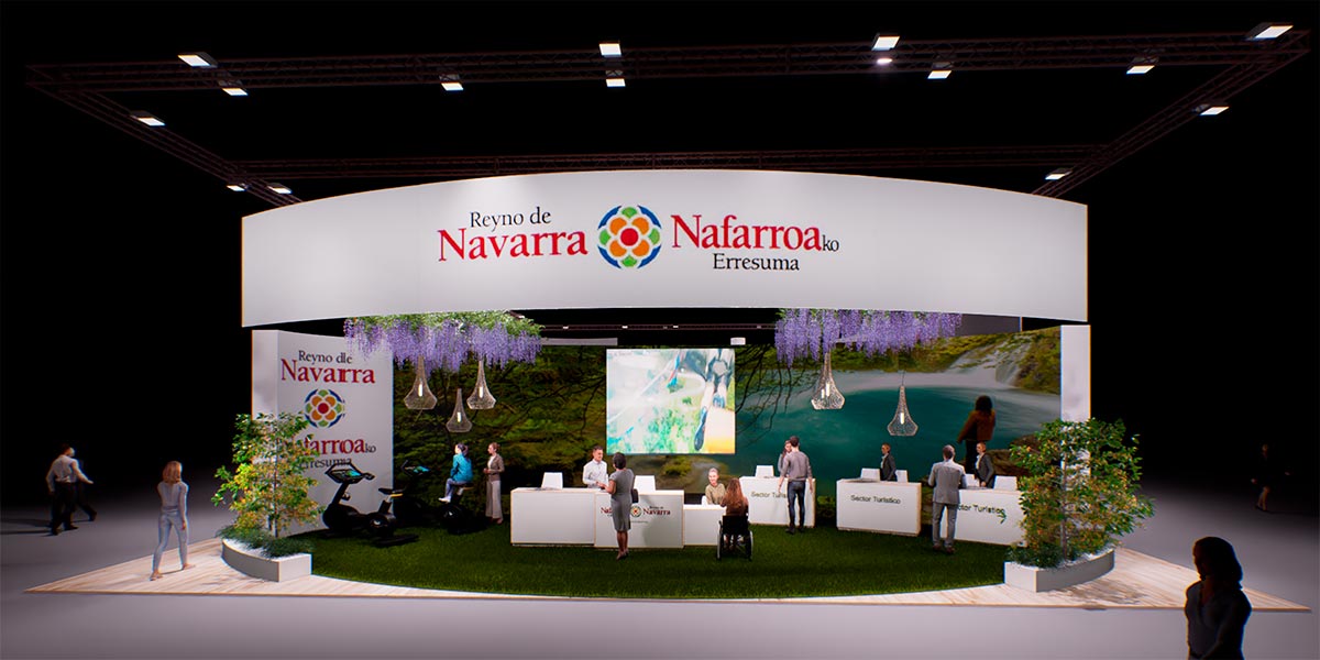 Recreación del stand de Navarra en FITUR 1