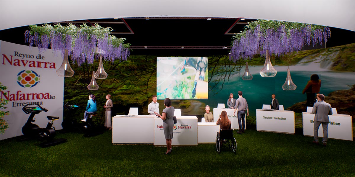 Recreación del stand de Navarra en FITUR 2