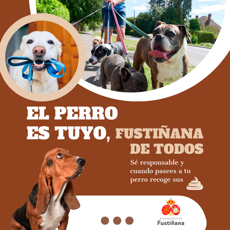 Con carteles como este el Ayuntamiento de Fustiñana pretende concientizar a la comunidad sobre la importancia de esta práctica