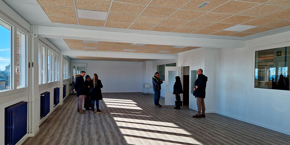 El aula ‘IkasNova’ del colegio San Julián cuenta con un espacio de 120 metros cuadrados