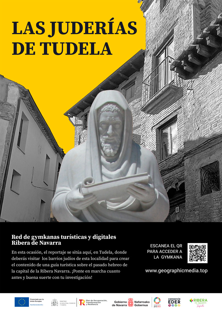 Cartel de la gymkana de la Judería de Tudela