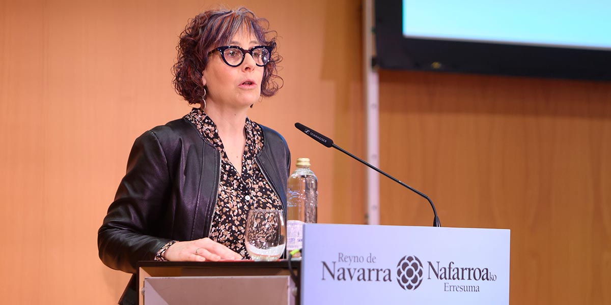 La consejera Esnaola en su intervención